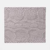 Snakeskin Textuur Beige Fleece Blanket (Voorkant (Horizontaal))