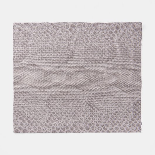 Snakeskin Textuur Beige Fleece Blanket (Voorkant (Horizontaal))