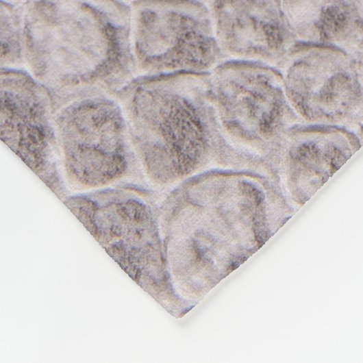 Snakeskin Textuur Beige Fleece Blanket (Hoek)