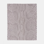 Snakeskin Textuur Beige Fleece Blanket Deken (Voorkant)