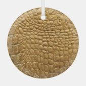 Snakeskin Textuur: Wilde Achtergrond Ontwerp. Glas Ornament (Voorkant)