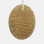 Snakeskin Textuur: Wilde Achtergrond Ontwerp. Glas Ornament (Voorkant Rechts)