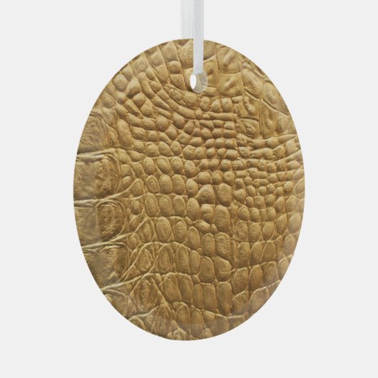 Snakeskin Textuur: Wilde Achtergrond Ontwerp. Glas Ornament (Voorkant Rechts)