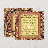 Snaky Spirals Kaart (Voorkant / Achterkant)