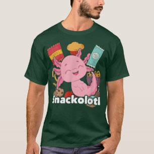 Snaolotl Cute Aolotl Kawaii Aolotl Food Sweets can T-shirt