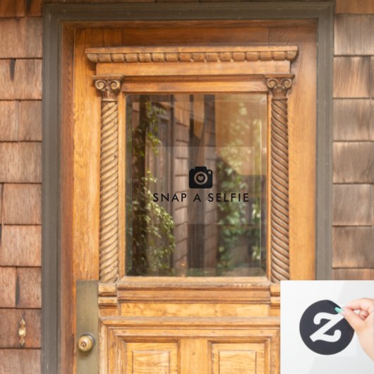 Snap een selfie schattige hart camera bruiloft spi raamsticker (Huis Deur)