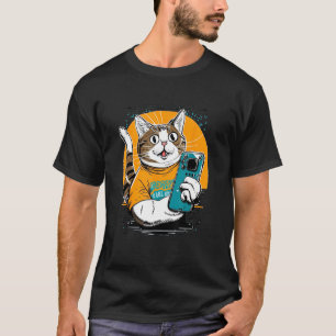 Snap een Smile Grappige Kat Selfie_1 T-shirt
