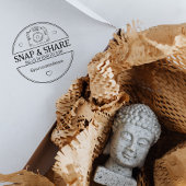 Snap en Share, Business Social Media Packaging Rubberstempel