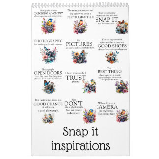 Snap het inspiraties kalender