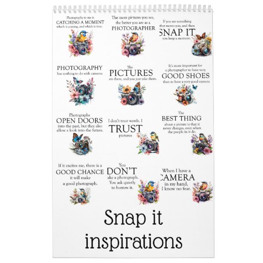 Snap het inspiraties kalender (Hoes)