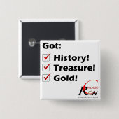 Snap het! Knoop Vierkante Button 5,1 Cm (Voorkant /achterkant)