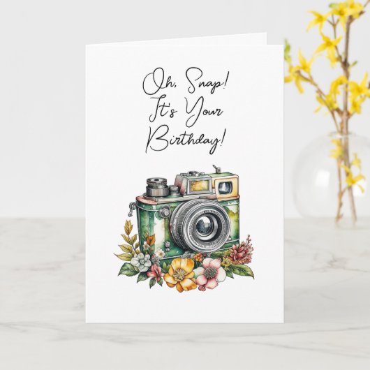 Snap, je bent jarig! kaart (Gele Bloem)