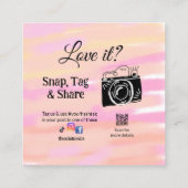 Snap label Share Media Camera Voeg socials toe Hou (Achterkant)