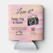 Snap label Share Media Camera Voeg socials toe Hou Blikjeskoeler (Achterkant)