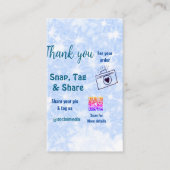Snap label share social media q r code glitter bla (Voorkant)