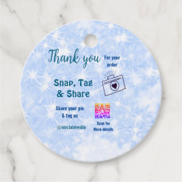 Snap label share social media q r code glitter bla
