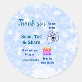 Snap label share social media q r code glitter bla