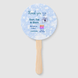 Snap label share social media q r code glitter bla handwaaier