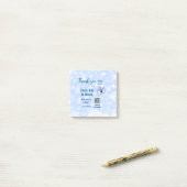 Snap label share social media q r code glitter bla post-it® notes (Op bureau)