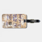 Snap label share social media q r code glitter gol bagagelabel (Achterkant horizontaal)