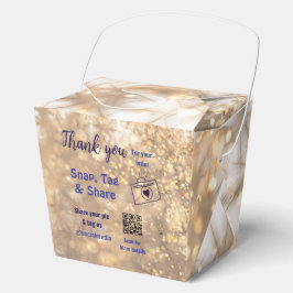 Snap label share social media q r code glitter gol bedankdoosjes