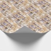 Snap label share social media q r code glitter gol cadeaupapier (Hoek)