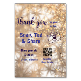 Snap label share social media q r code glitter gol kaart