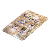 Snap label share social media q r code glitter gol magneet (Linkerzijde)