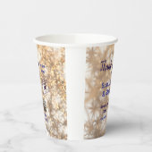 Snap label share social media q r code glitter gol papieren bekers (Links)