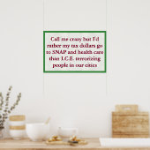 SNAP, niet ICE Poster (Keuken)