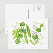 Snap Pea Gnome briefkaart (Voorkant / Achterkant)