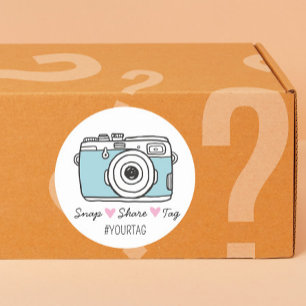 Snap & Share Bedankt sticker voor sociale media-ve