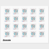 Snap & Share Bedankt sticker voor sociale media-ve (Vel)
