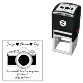 Snap share bruiloft  zelfinktende stempel (In situ)