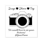 Snap share bruiloft  zelfinktende stempel (Design)