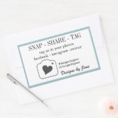Snap Share Label Small Business Sticker (Envelop)