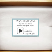 Snap Share Label Small Business Sticker