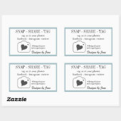 Snap Share Tag Sticker voor Klein Bedrijf (Vel)