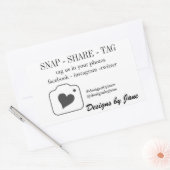 Snap Share Tag Sticker voor Klein Bedrijf (Envelop)