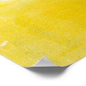 'Snap Shot' Grijs en Geel Abstract Kunst Poster (Hoek)