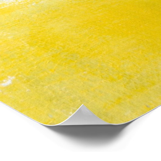 'Snap Shot' Grijs en Geel Abstract Kunst Poster (Hoek)