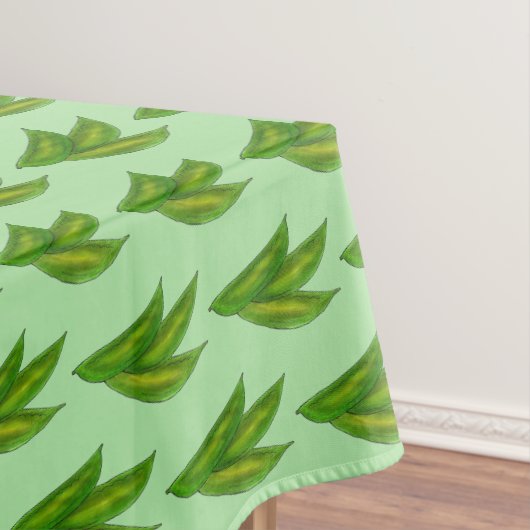 Snap Snow Peas Peapods Green Garden Vegetable Veg Tafelkleed (Voorbeeld)