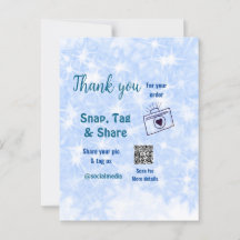 Snap tag deel sociale media q r code glitters blau