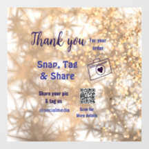 Snap-tag delen op sociale media q r-code glitters 
