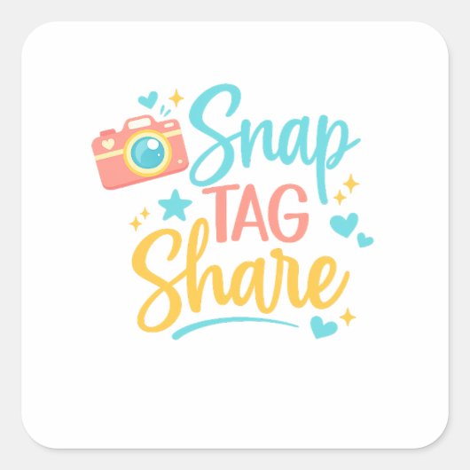 Snap Tag Share Sticker  (Voorkant)