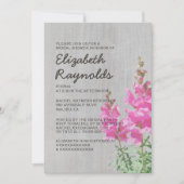 snapdragon Bridal Shower-uitnodigingen Kaart (Voorkant)