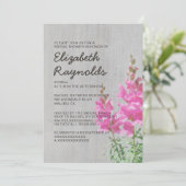 snapdragon Bridal Shower-uitnodigingen Kaart (Staand voorkant)