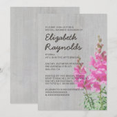 snapdragon Bridal Shower-uitnodigingen Kaart (Voorkant / Achterkant)