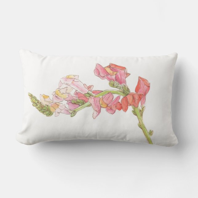 Snapdragon en Cornflower Kussen (Voorkant)