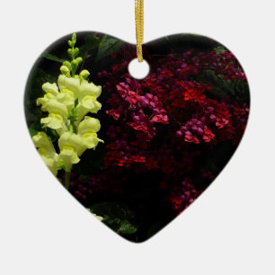 Snapdragon en Pagode Bloemen Kleurrijke Bloemen Keramisch Ornament